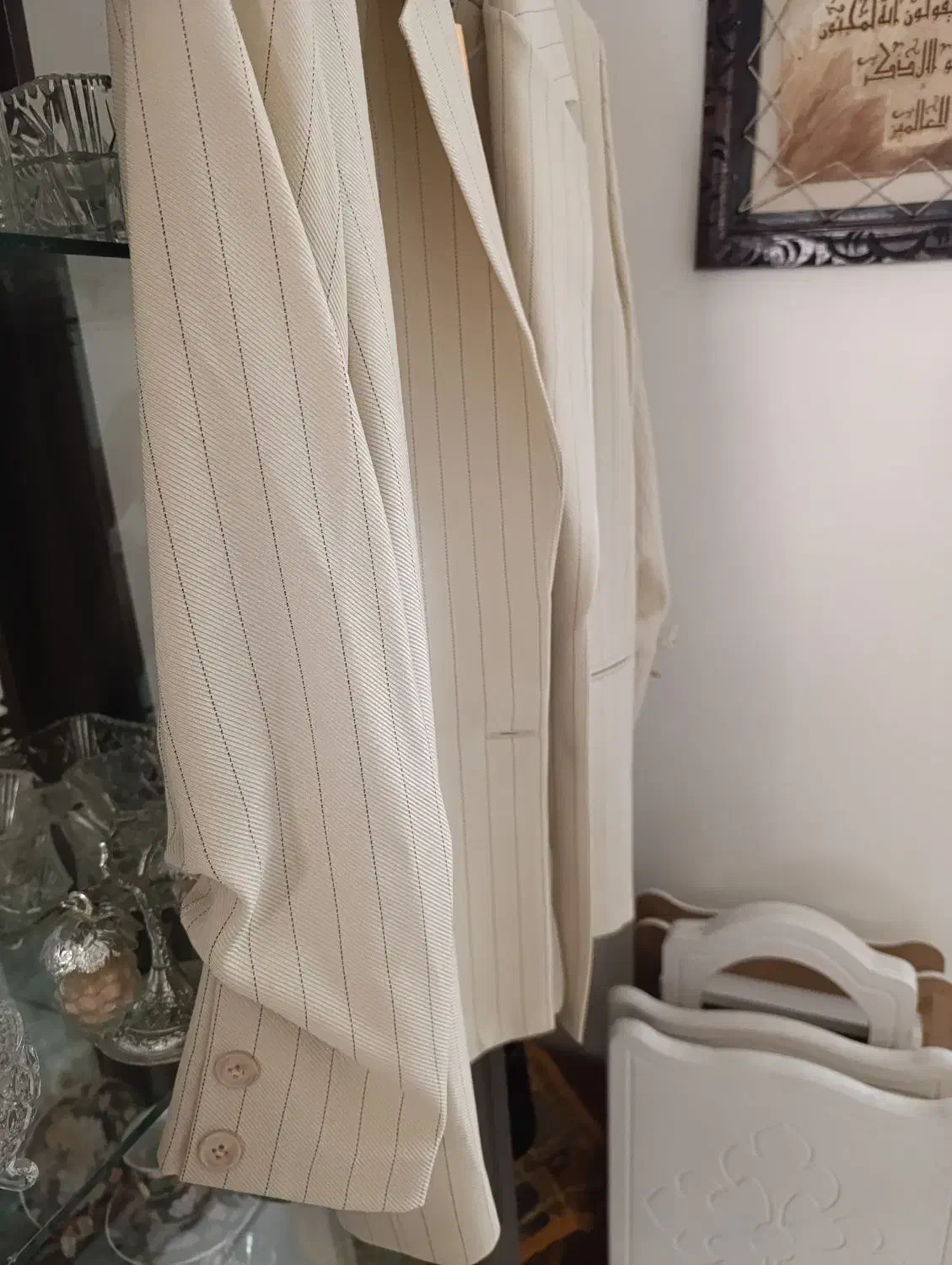 کت  مجلسی شیری  راه راه|لباس|تهران, سیروس|دیوار