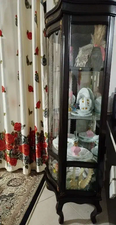 بوفه رنگ قهوه‌ای سوخته|بوفه، ویترین، کنسول|بجنورد, |دیوار