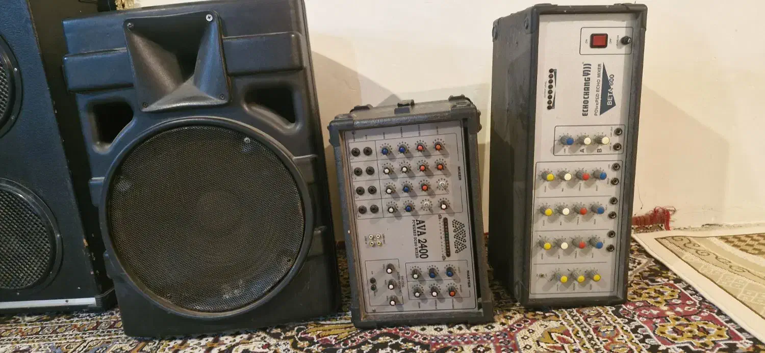 ۱۲ عدد باند و دو عدد میکسر قدیمی|سیستم صوتی خانگی|همدان, |دیوار