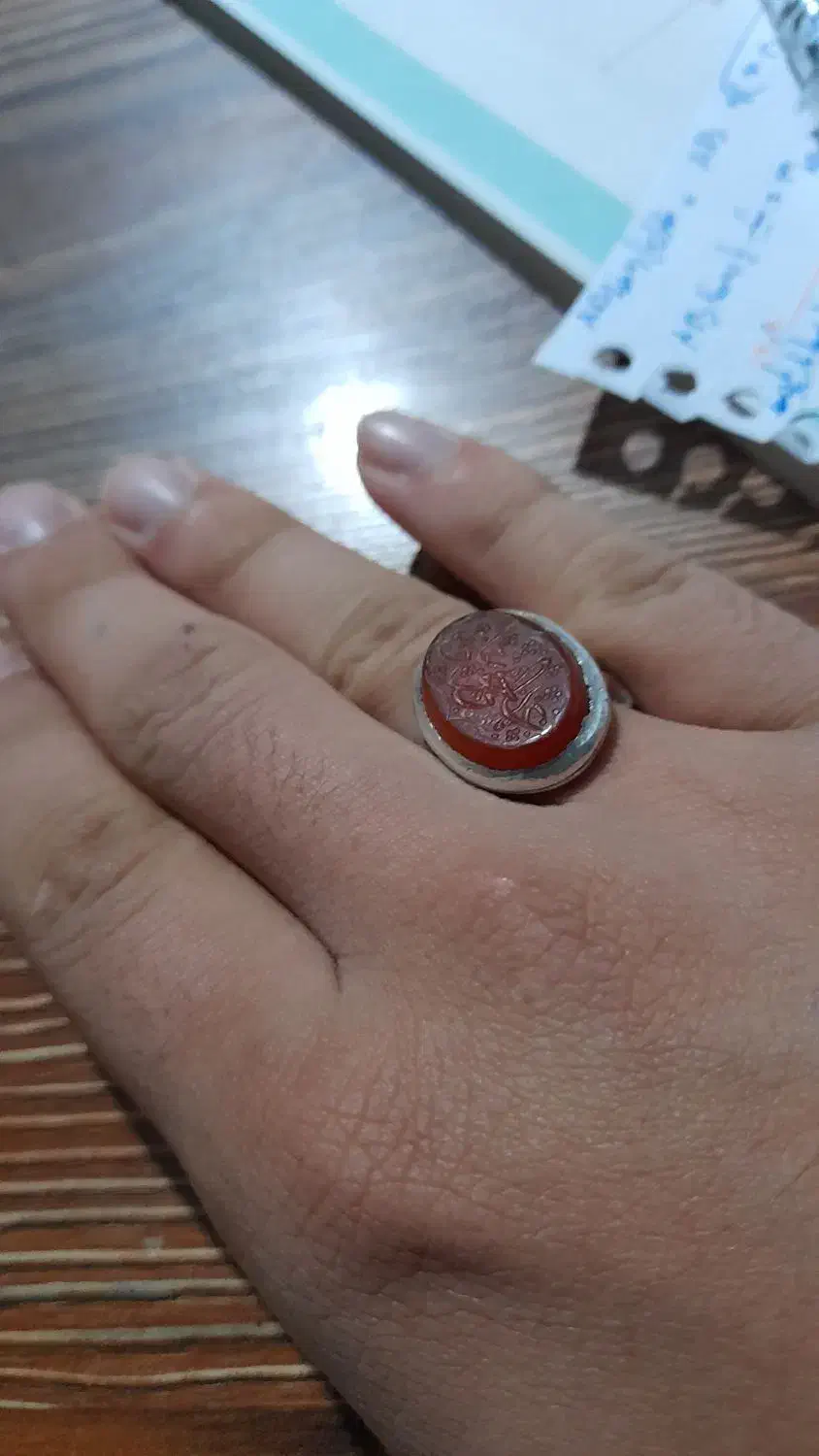 انگشتر نقره عقیق مردانه قدیمی|جواهرات|آذرشهر, |دیوار