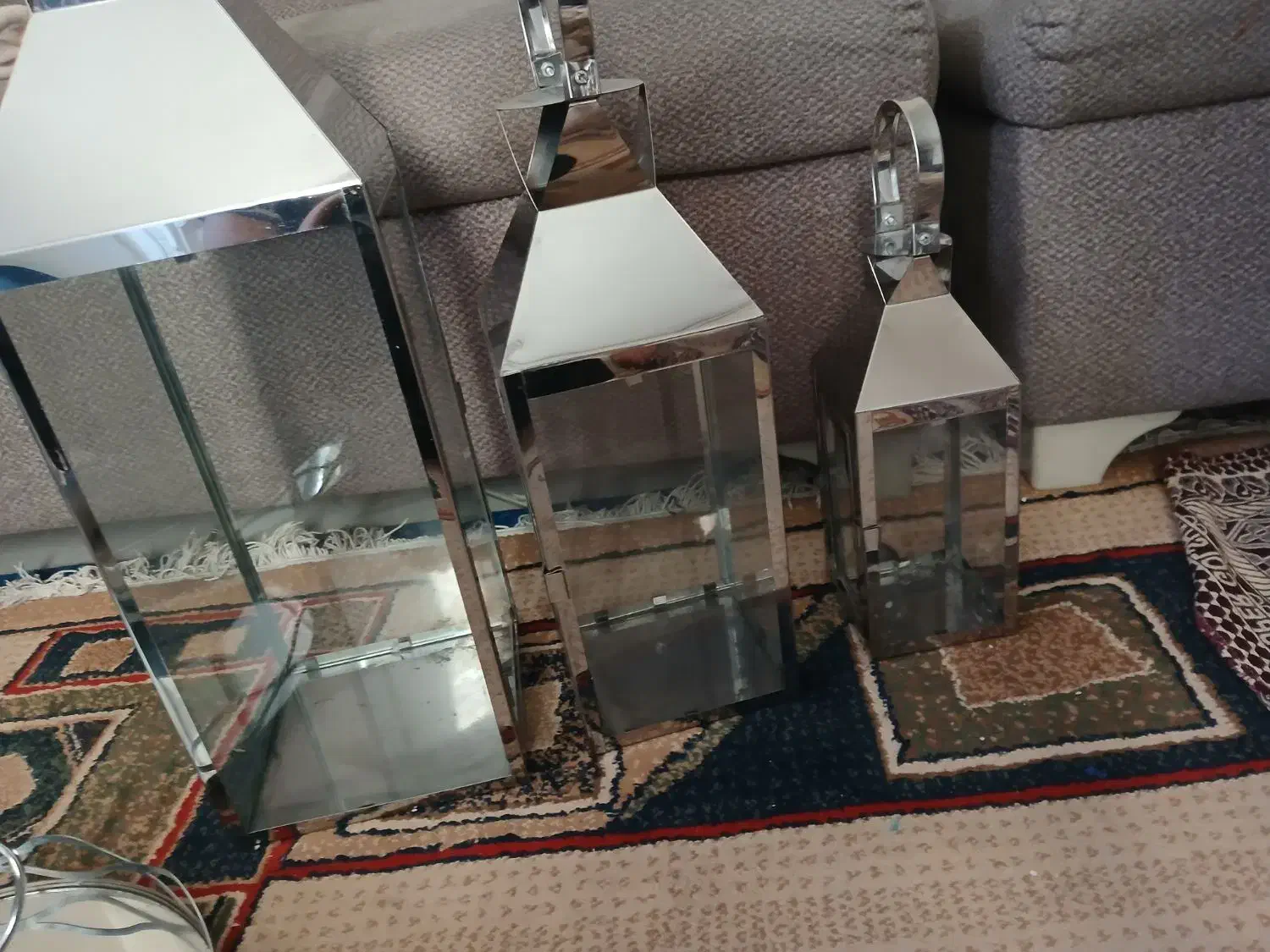 فانوس و جا شمعی کنار سالنی سالم وسلامت|کلکسیون اشیاء عتیقه|کرج, فاز ۴ مهرشهر|دیوار