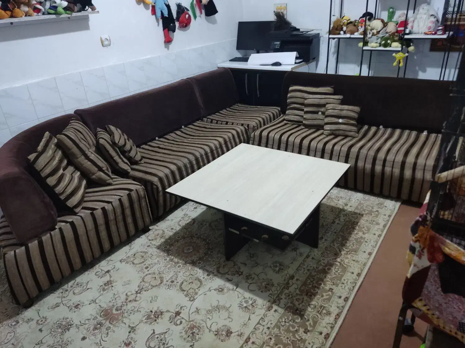 مبلمان ال هفت نفره|مبلمان خانگی و میز عسلی|چمران, |دیوار