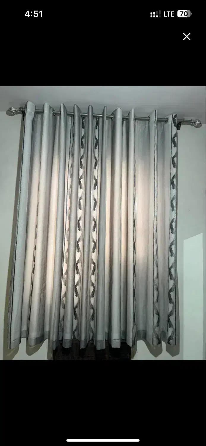 فروش سه عدد پرده|پرده، رانر، رومیزی|خورموج, |دیوار