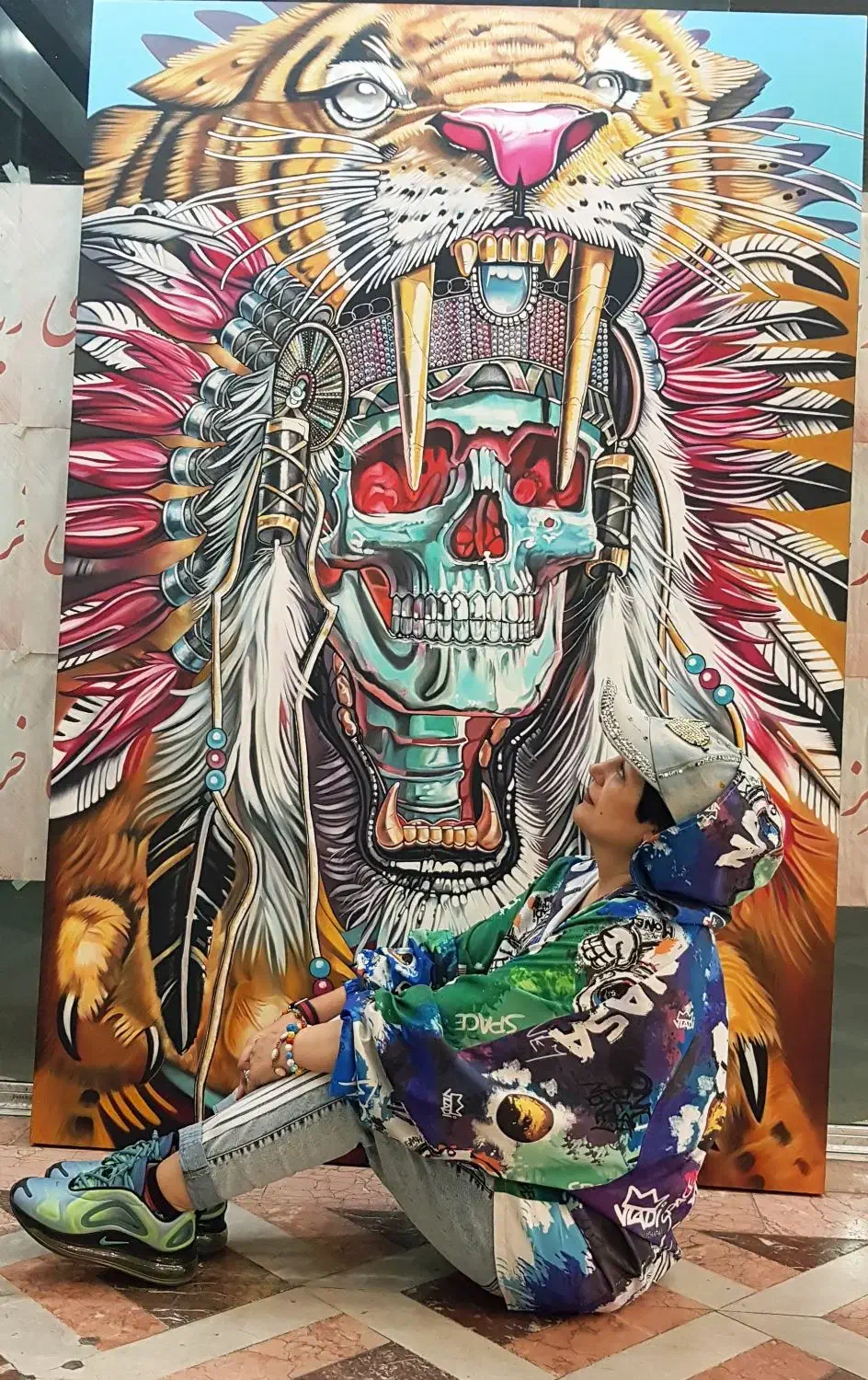 تابلو اسکلت اجرا شده رو بوم نقاشی|تابلو، نقاشی، عکس|تهران, صادقیه|دیوار