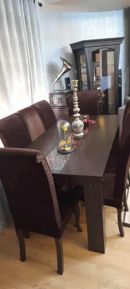 میز نهار خوری|میز و صندلی غذاخوری|رشت, چله خانه|دیوار