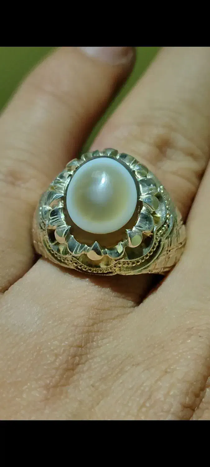 انگشتر فدیوم آصف ساواس باباقوری عقیق زرد فیروزه|جواهرات|ری, شهرری|دیوار