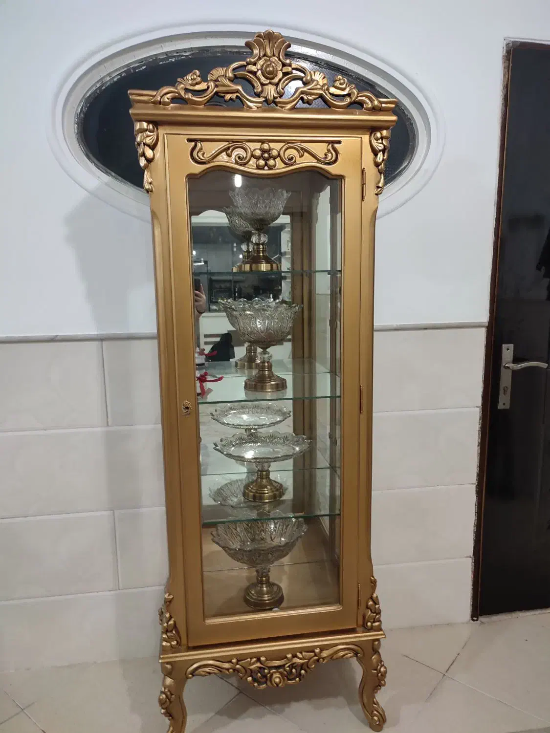 ویترین تمام چوب|بوفه، ویترین، کنسول|قم, قلعه کامکار|دیوار