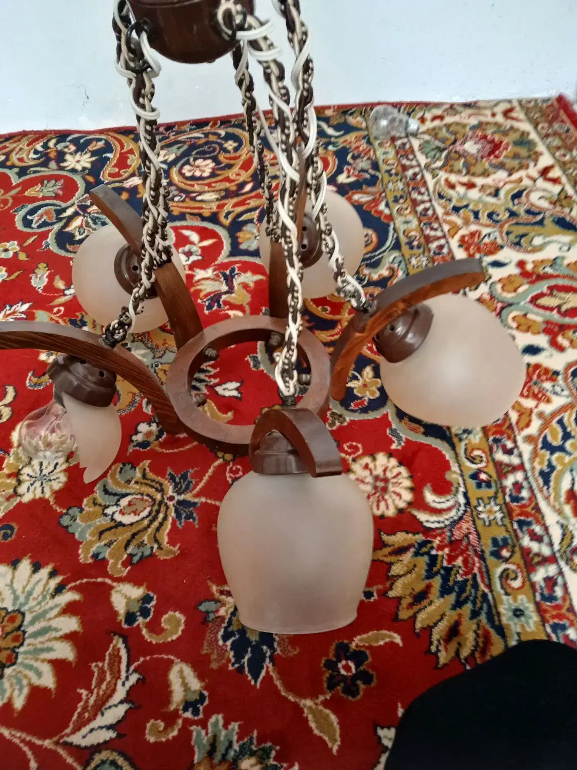 لوستر چوبی سنتی|لوستر و چراغ آویز|مشهد, هفت تیر (نه دره)|دیوار