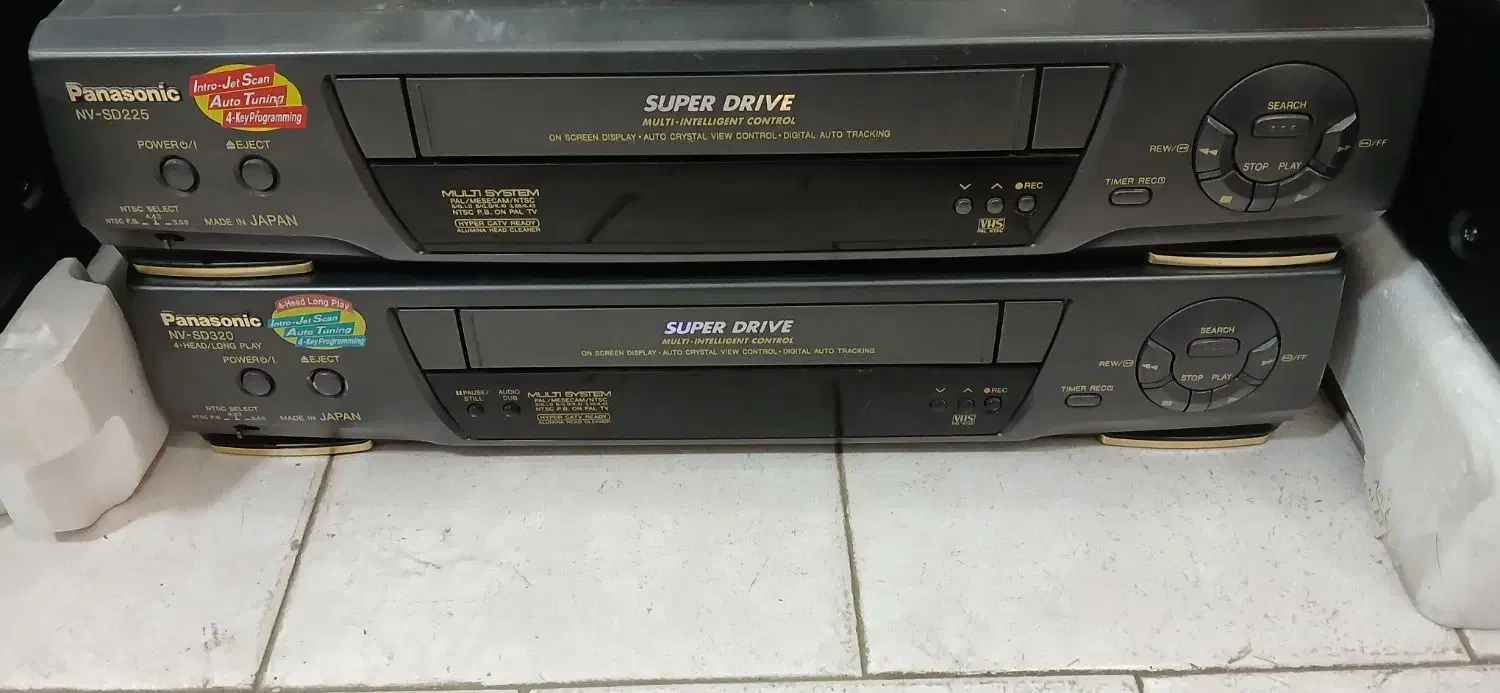 ۲عدد ویدیو قدیمی پاناسونیک درحد نو|پخش‌کننده DVD و ویدیو|مشهد, گلشور|دیوار