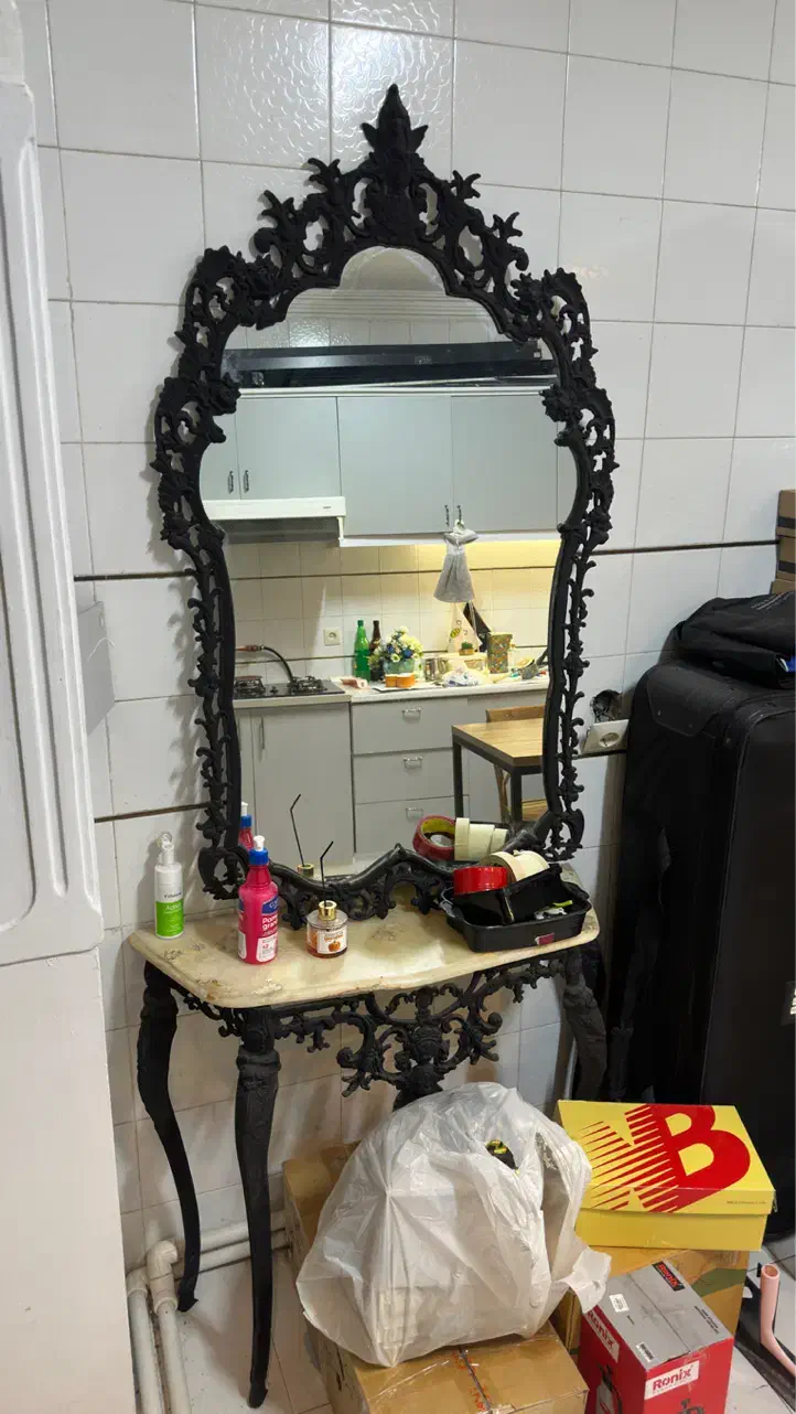 آینه شمعدان لوستر|لوستر و چراغ آویز|تبریز, |دیوار