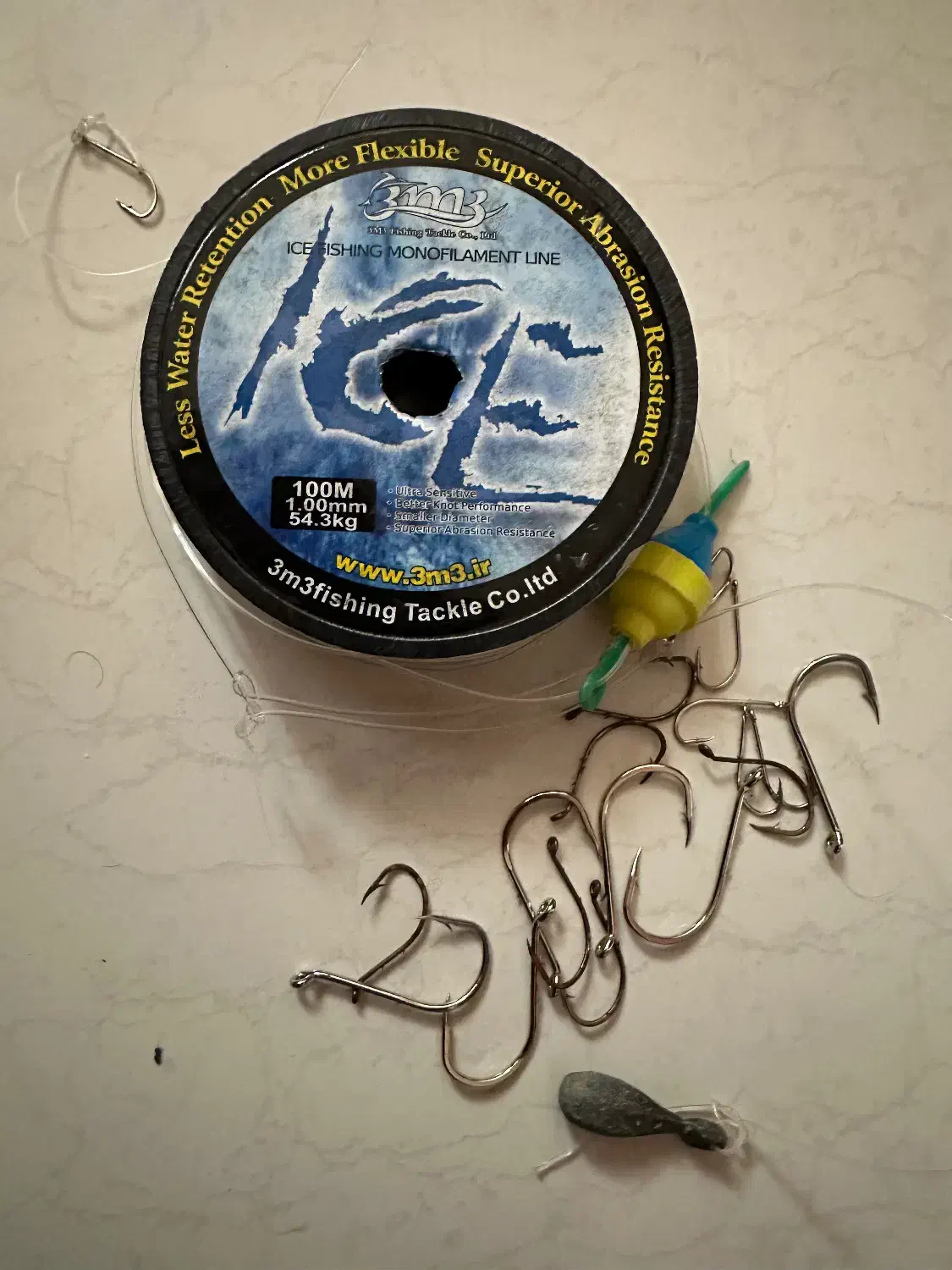 نخ ماهیگیری ۱۰۰ متری وتعدادی چنگ وسنگ وشناور|ماهیگیری|بیرجند, |دیوار