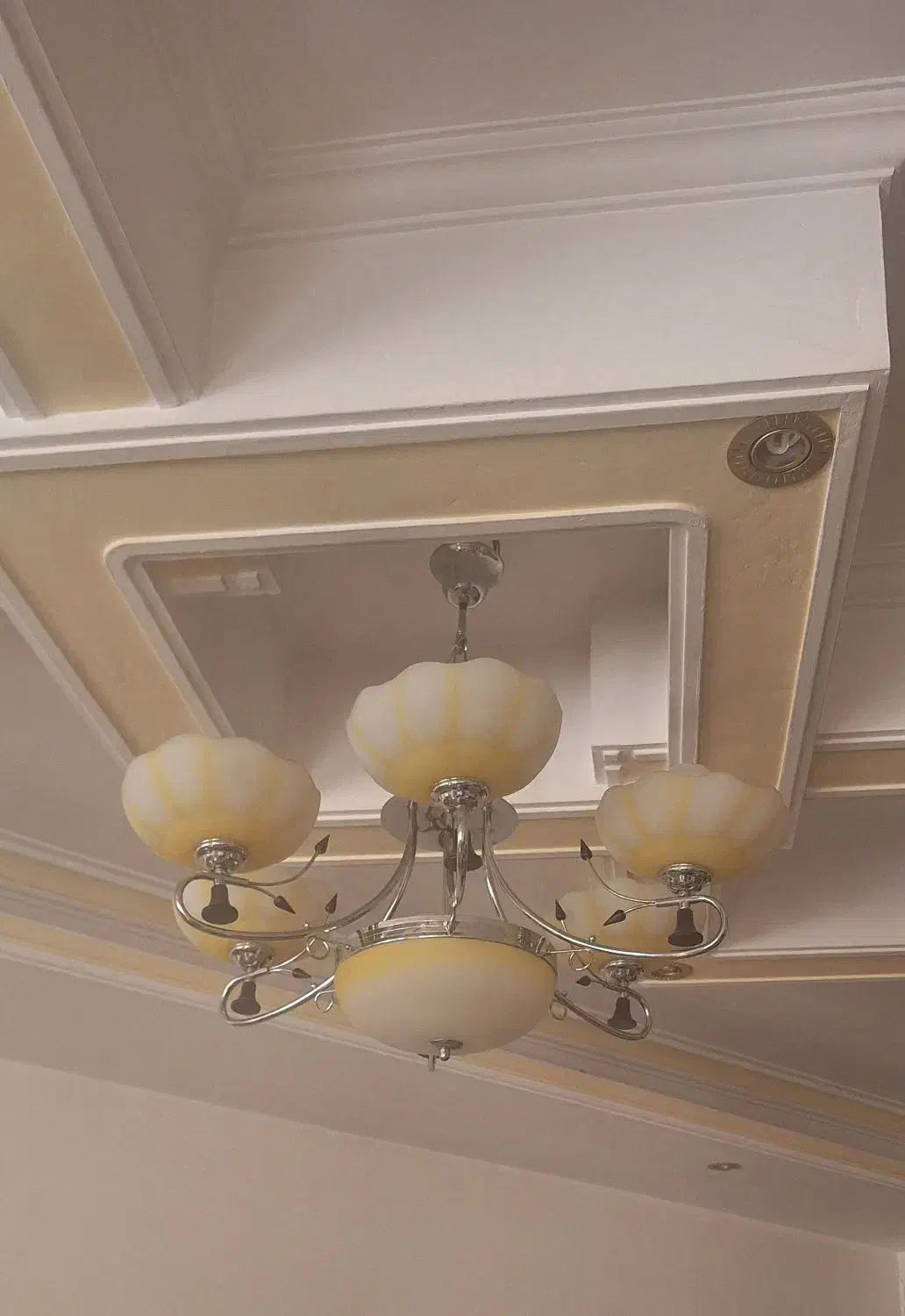 لوستر استیل ۶شاخه|لوستر و چراغ آویز|کرج, محمد آباد|دیوار