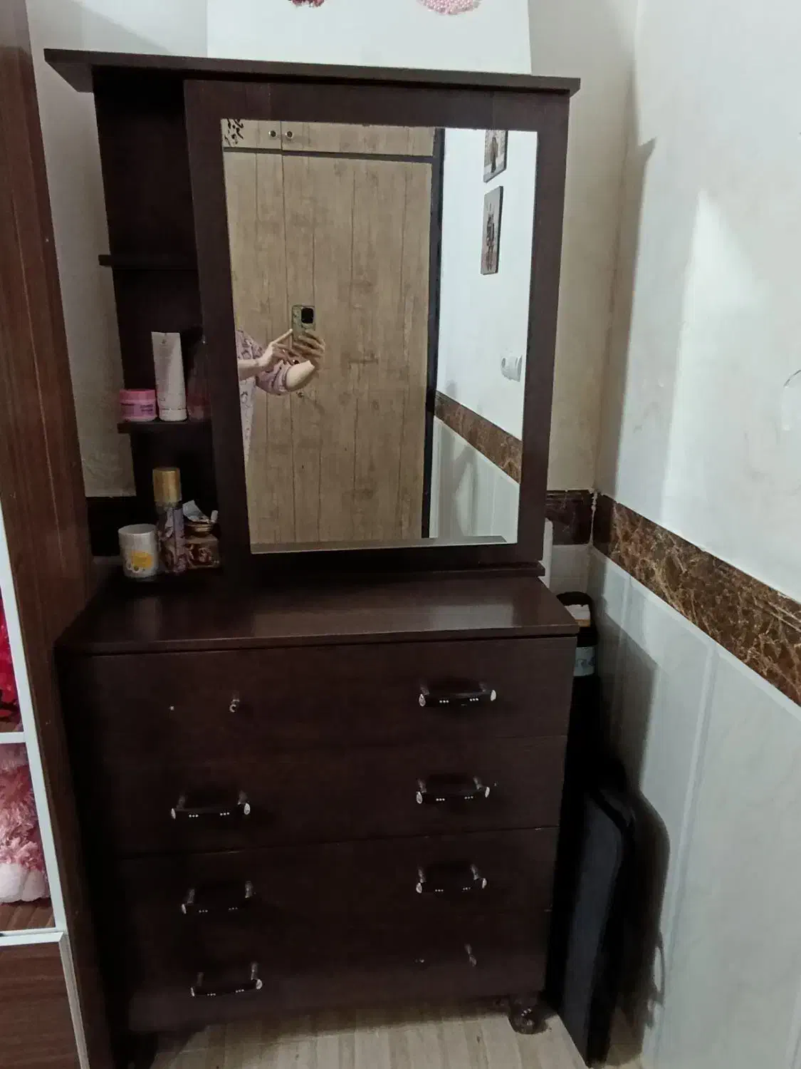 کمد سه تیکه و دراور آینه ای|جاکفشی، کمد، دراور|قرچک, مهدیه|دیوار