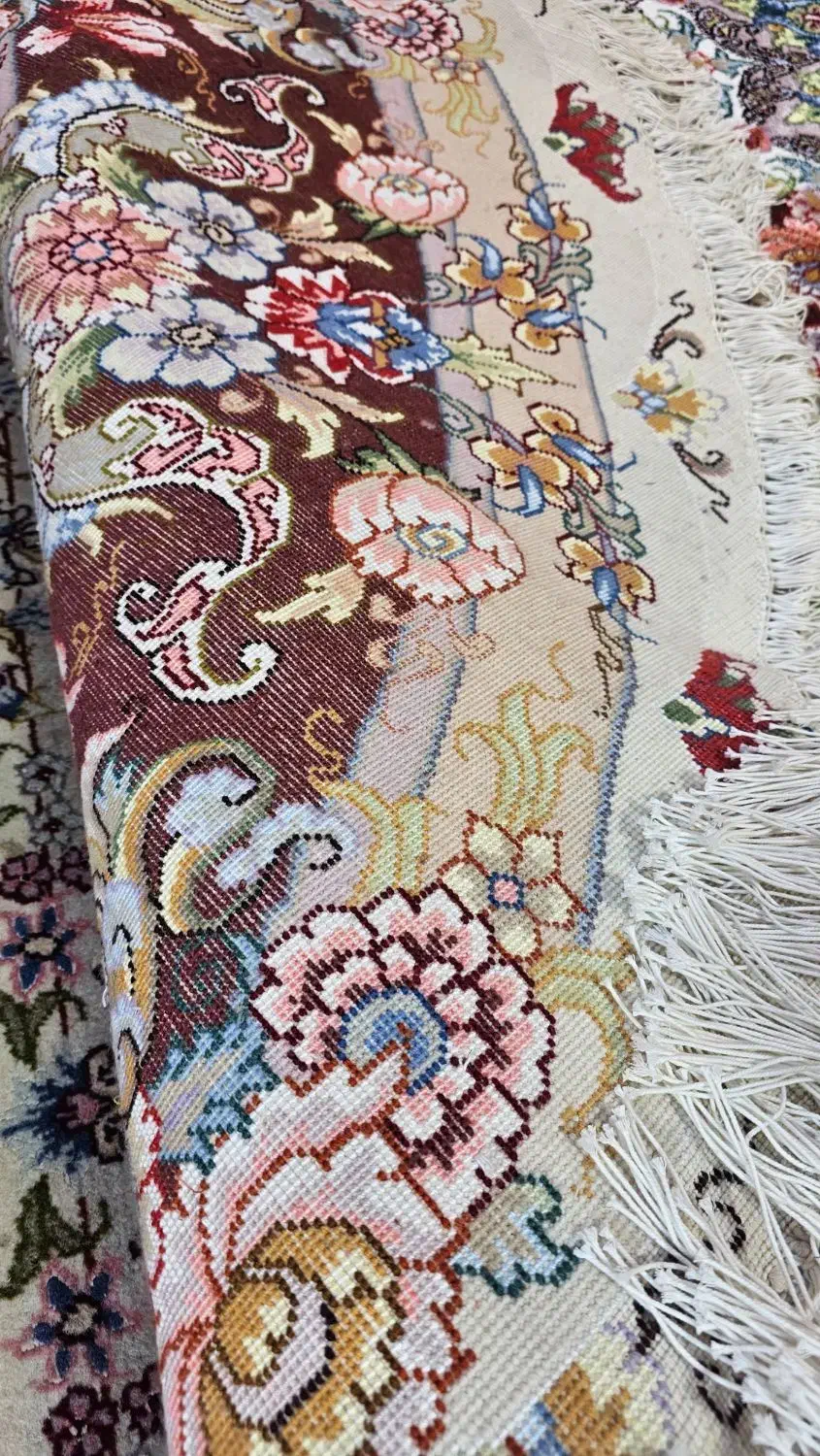 فرش خطیبی گرد دستبافت قطر ۳|فرش|تبریز, |دیوار