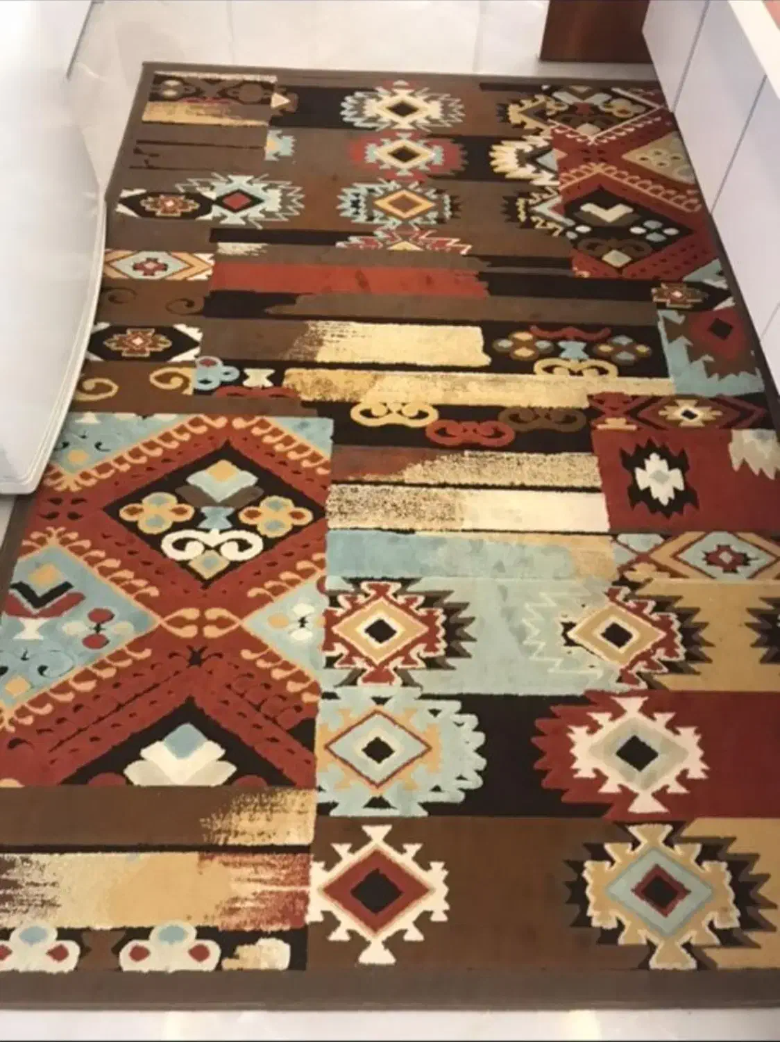 قالی نخ ابریشم گل برجسته|فرش|آمل, |دیوار