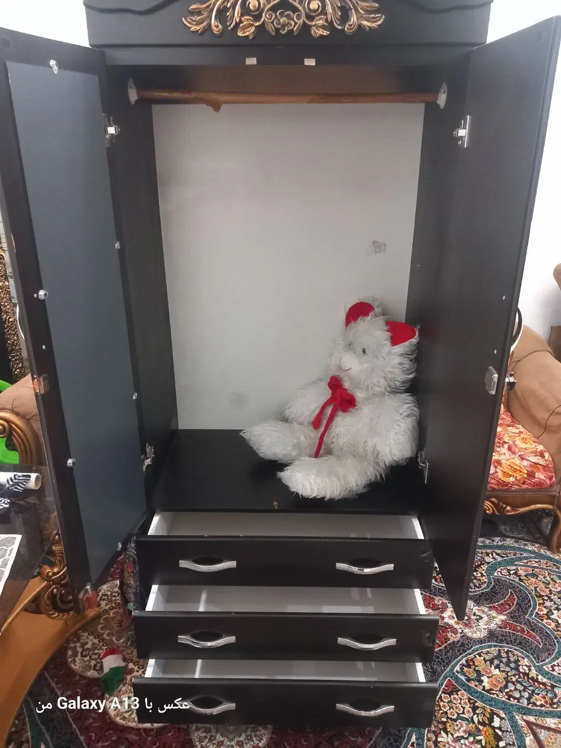 کمد دارای ۳ کشو پدر آینه دار|جاکفشی، کمد، دراور|قرچک, زیبا شهر|دیوار