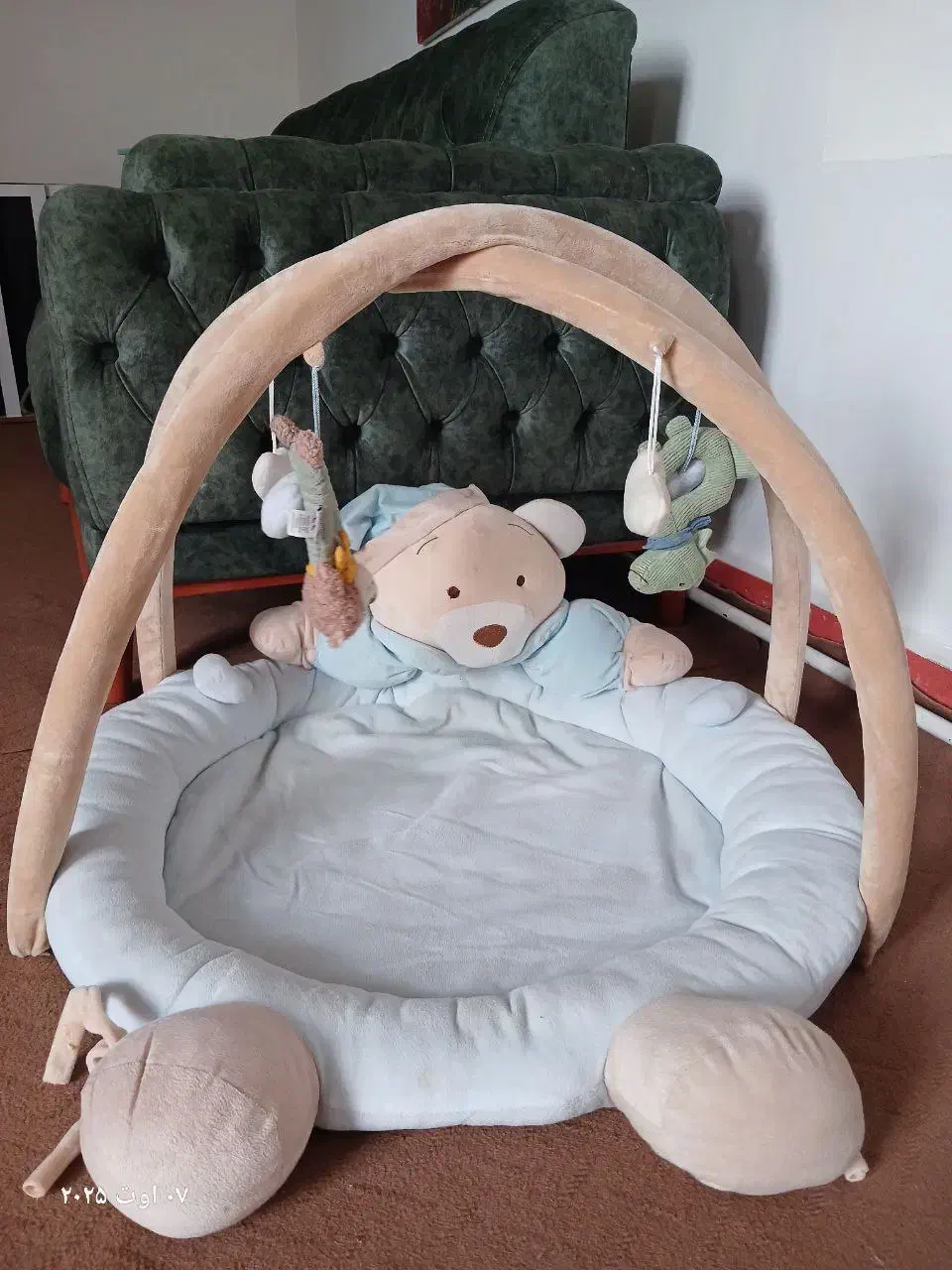 تشک بازی نوزاد تدی رنگ آبی|اسباب و اثاث بچه|آذرشهر, |دیوار