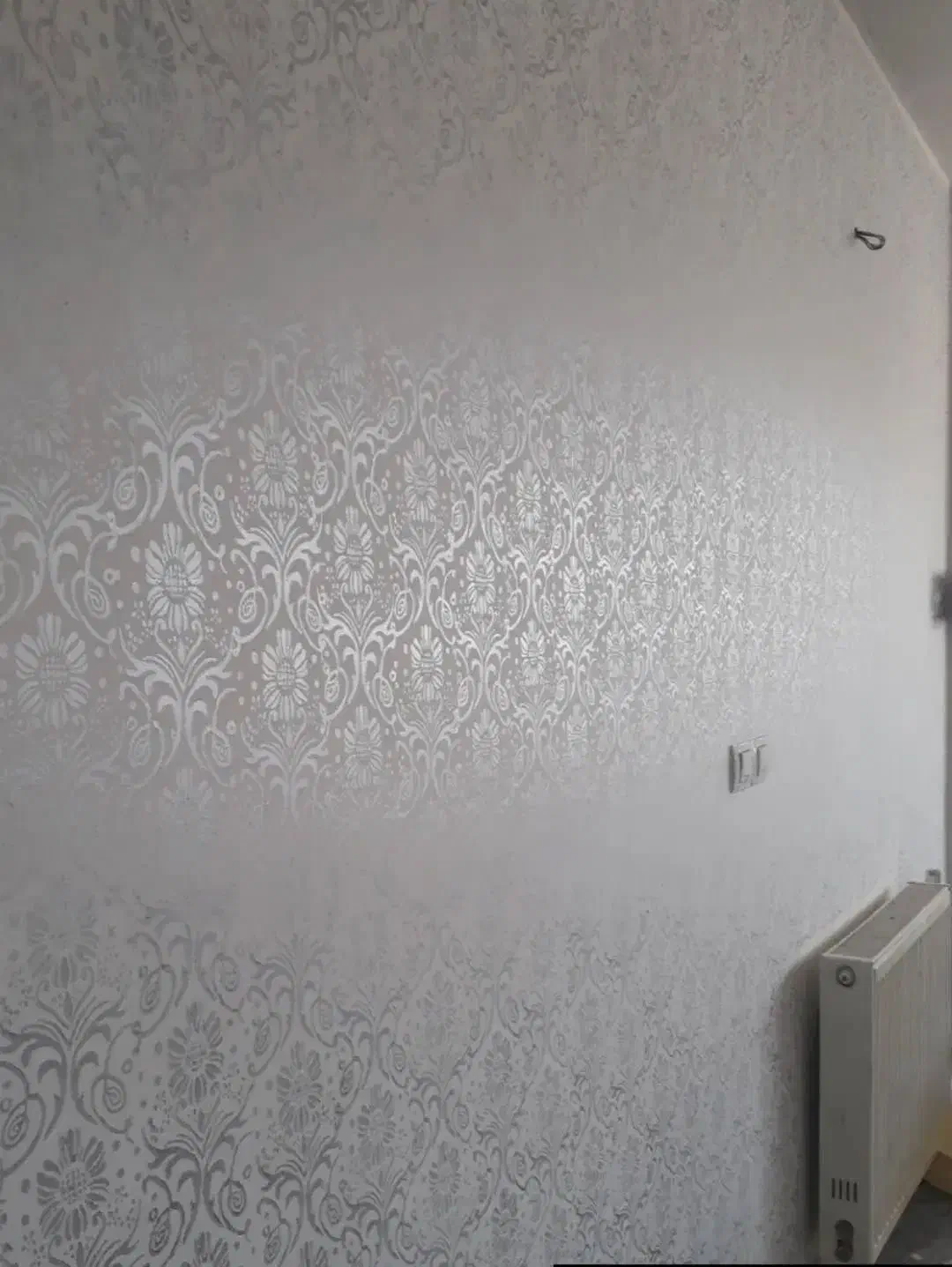 اجرای رنگ و طرح به سبک کاغذ دیواری|خدمات پیشه و مهارت|لاهیجان, آهندان|دیوار