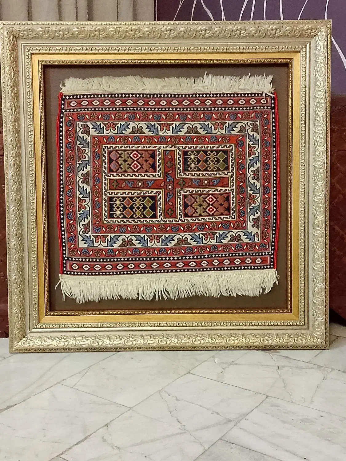 تابلوگلیم فرش پشم سوزن دوزی سیرجان|تابلو فرش|اصفهان, بهار آزادی|دیوار