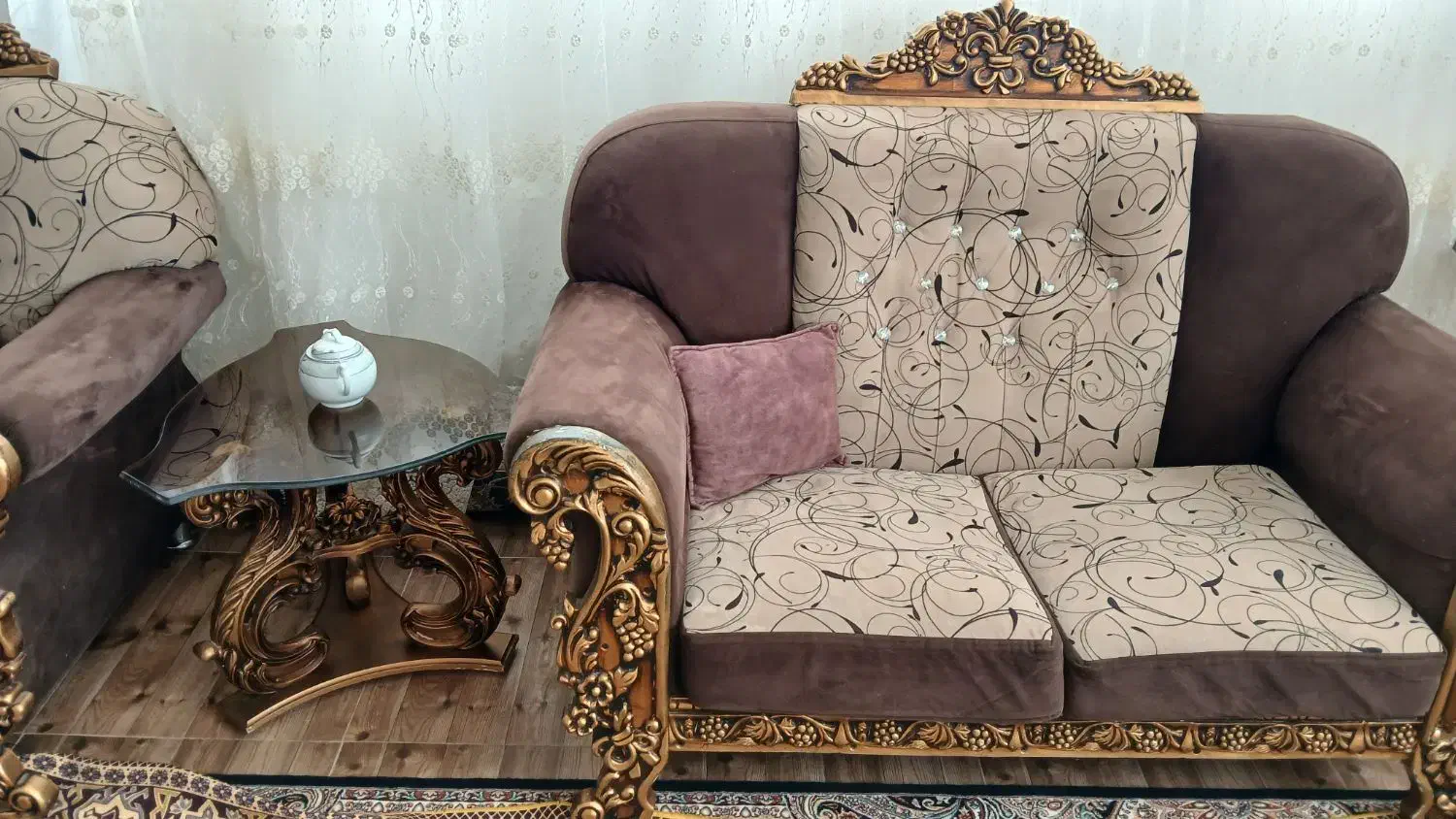 مبل ۷ نفره با میز عسلی|مبلمان خانگی و میز عسلی|اردبیل, |دیوار