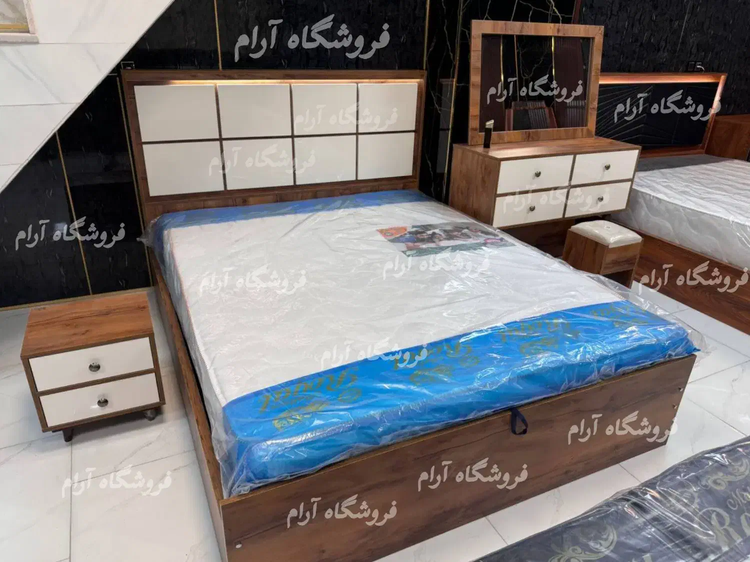 سرویس خواب هایگلاس نگار|تخت و سرویس خواب|کرج, شهرک بنفشه|دیوار