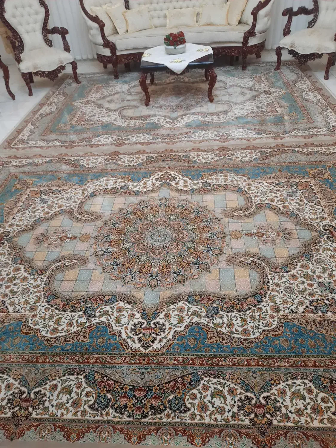 دو عدد فرش ۹متری ۱۲۰۰شانه سالم و در حد نو|فرش|قدس, شهر‌قدس|دیوار