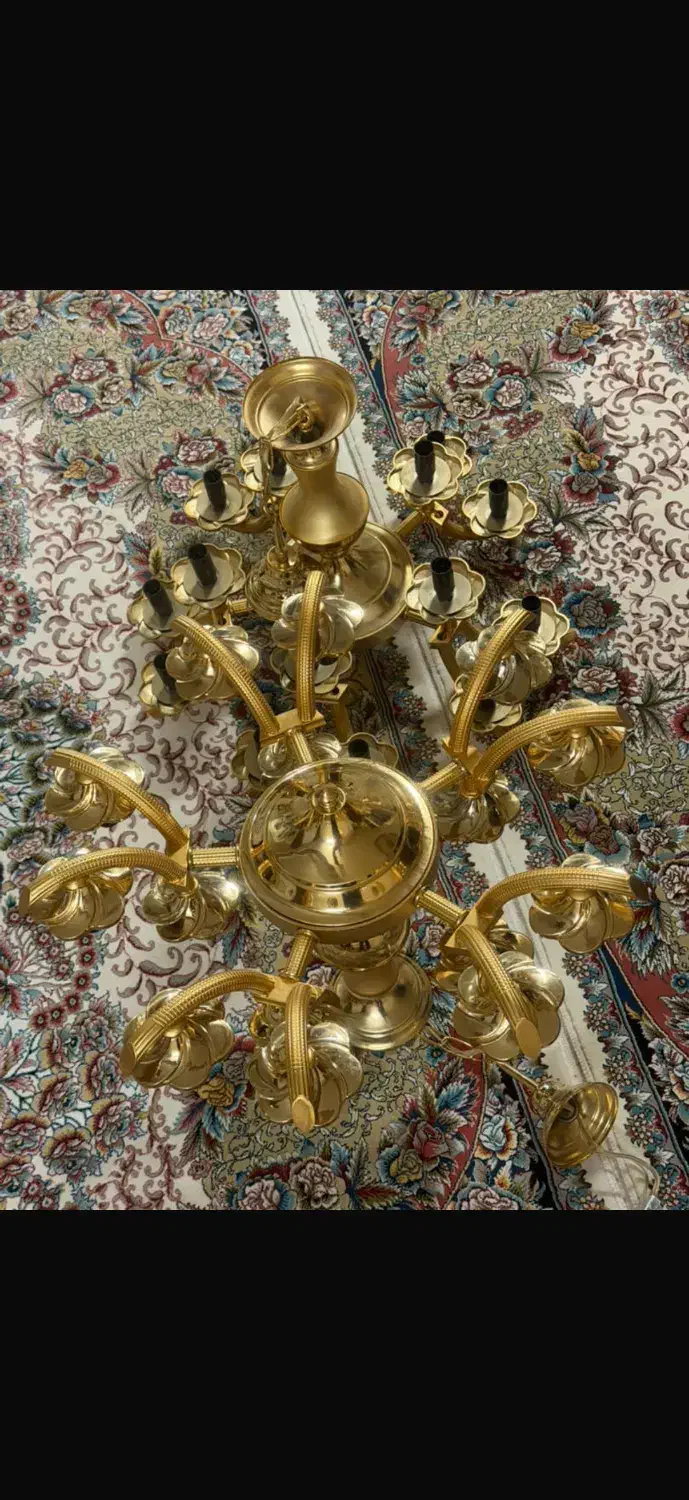 دو عدد لوستر قدیمی بسیار زیبا|لوستر و چراغ آویز|بروجرد, |دیوار