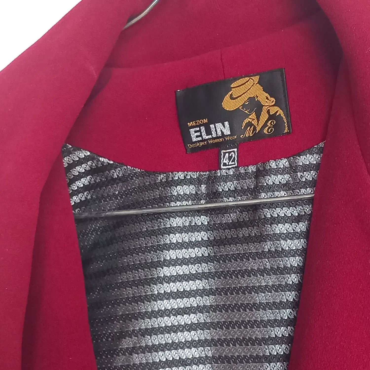 پالتو زرشکی سایز ۴۲|لباس|هشترود, |دیوار