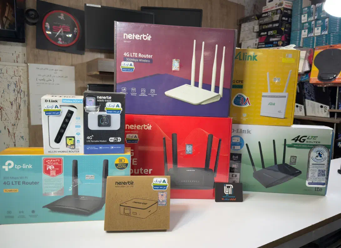 انواع مودم آکبند DLINK NETERBIT TPLINK|مودم و تجهیزات شبکه|خرم‌آباد, |دیوار