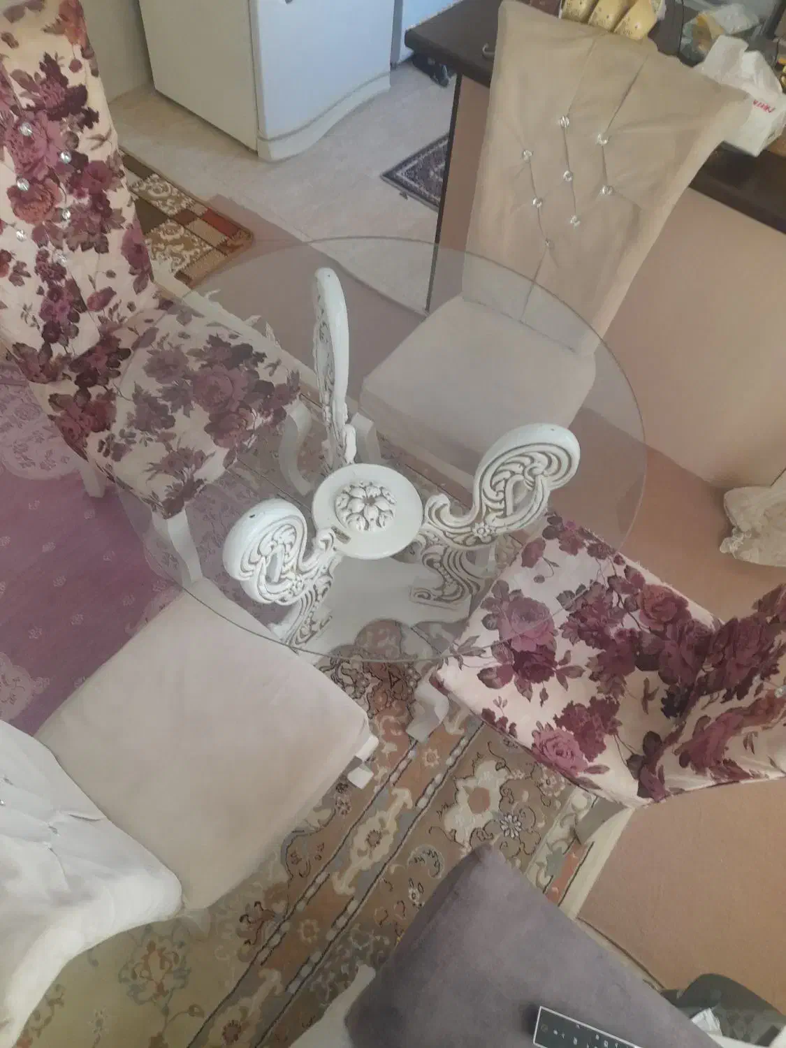 میزنهارخوری  ۴ نفره|میز و صندلی غذاخوری|هشتگرد, شهرک ریحانه|دیوار