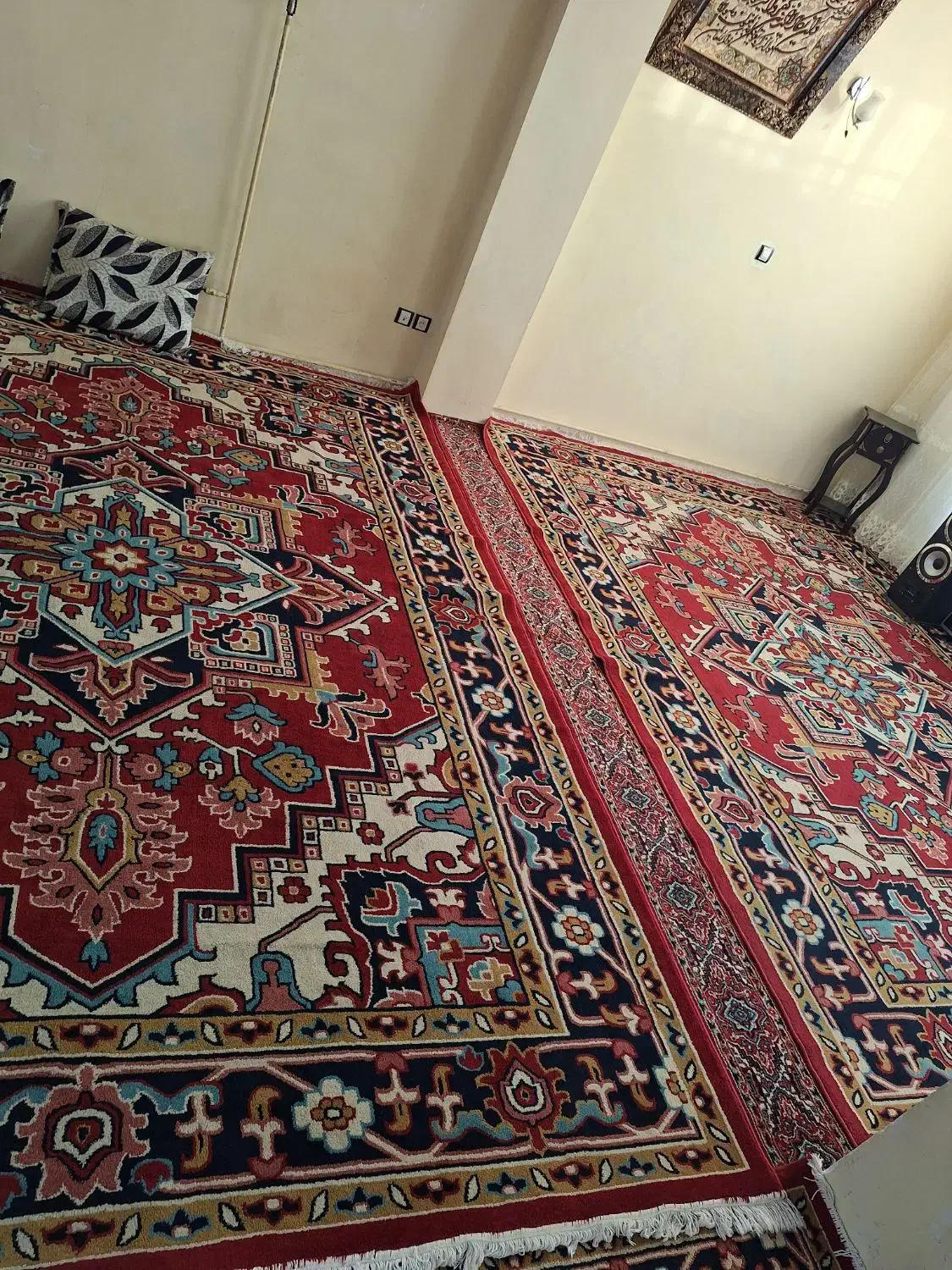 یک جفت فرش ماشینی ۱۲ متری|فرش|اهر, |دیوار