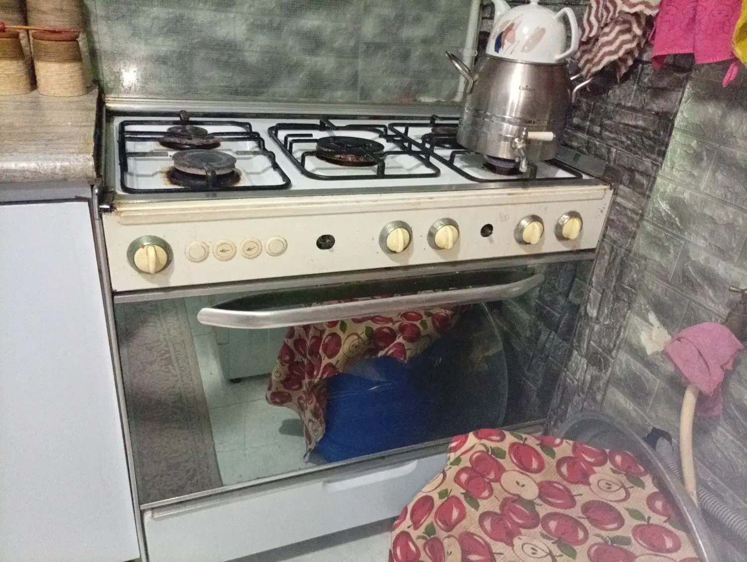 اجاق گاز پنج شعله فر دار|اجاق گاز و لوازم برقی پختوپز|رشت, شهرک قدس|دیوار