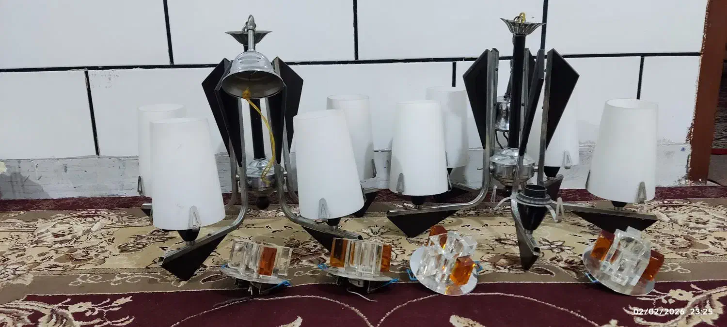 لوستر ۵ تایی|لوستر و چراغ آویز|اهواز, پردیس|دیوار