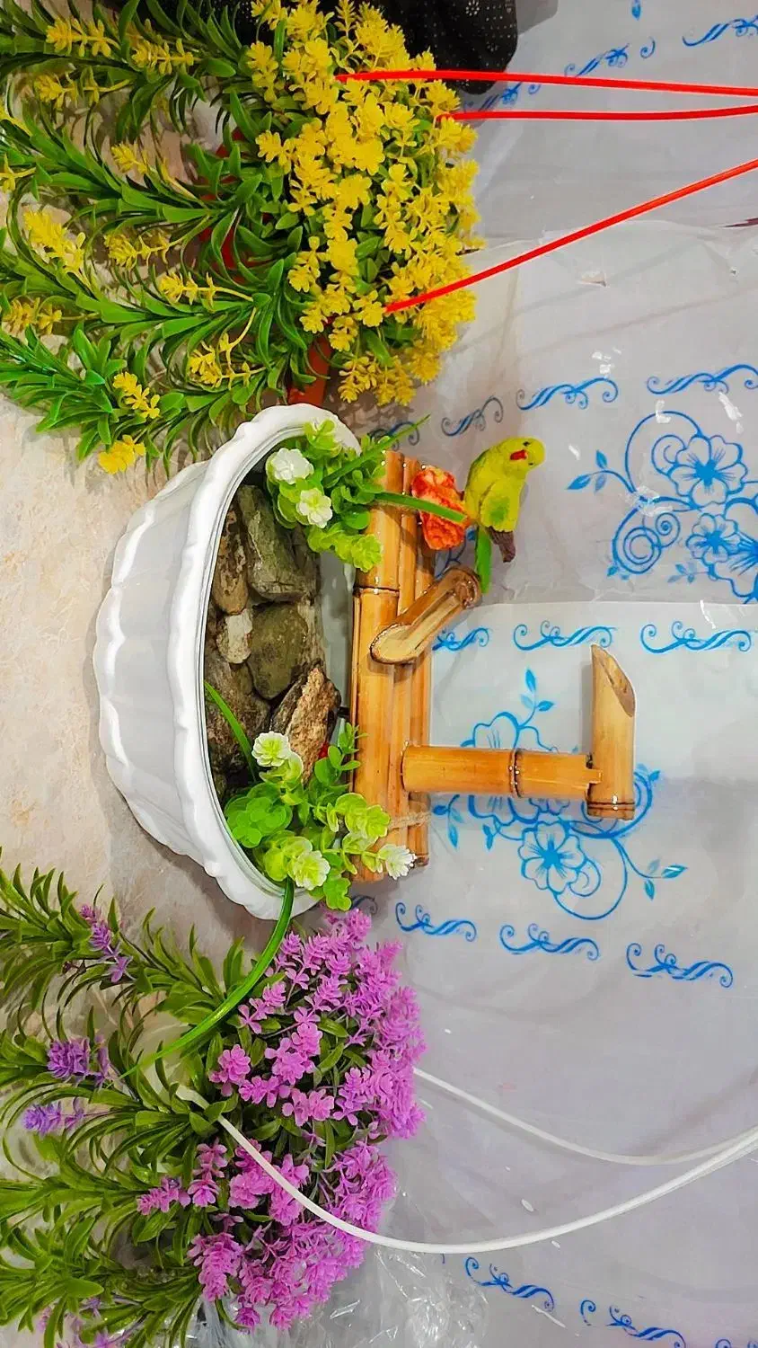 آبنما ، چراغ خواب با صدای دلنشین آب با لامپ LED|صنایع دستی و سایر لوازم تزئینی|سراوان, |دیوار