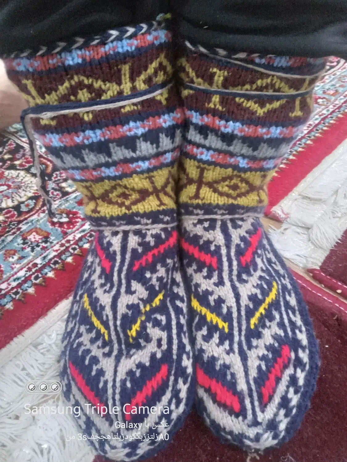 جوراب بلند کاموایی|لباس|ماسال, |دیوار