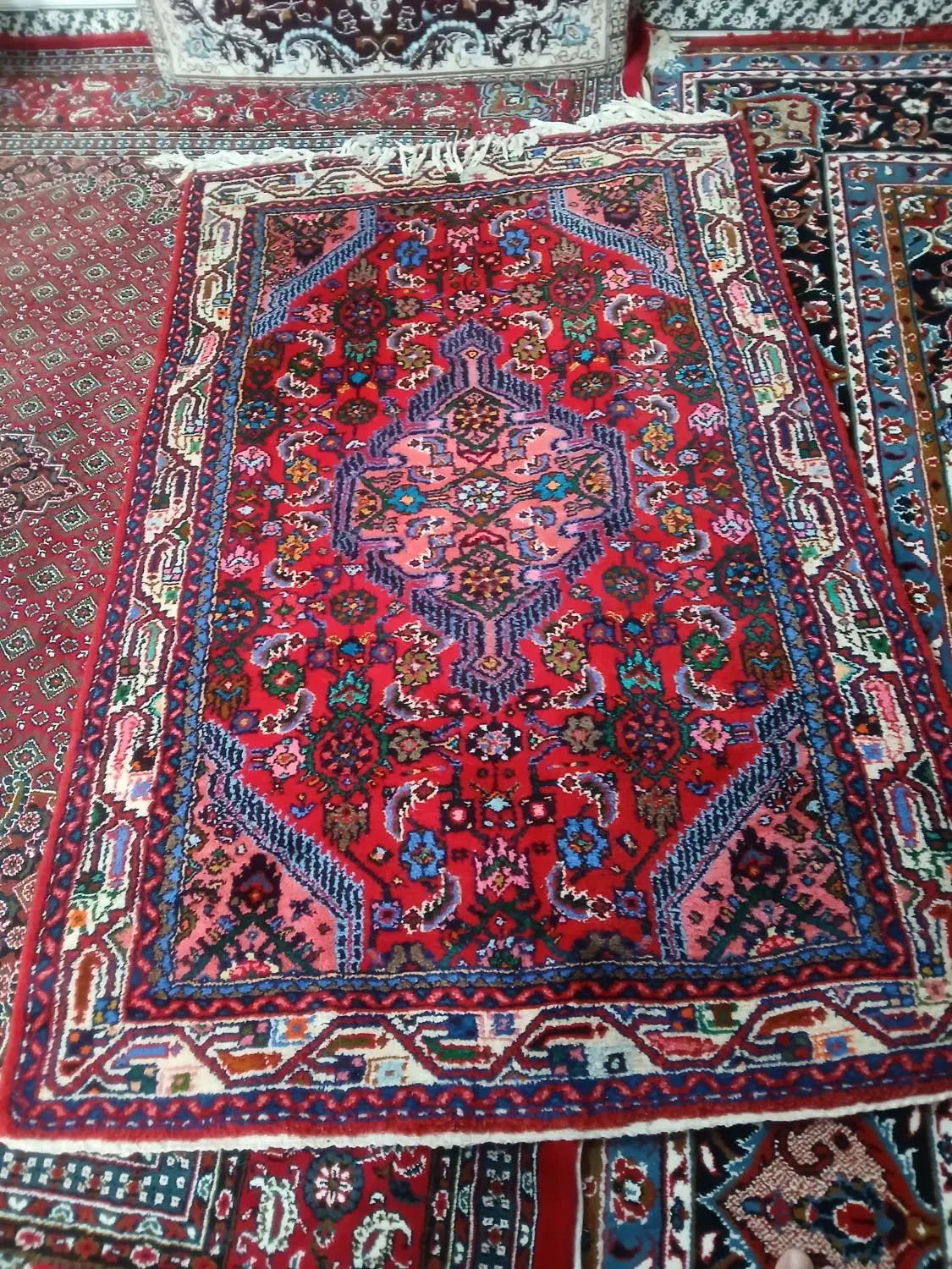 قالی دستباف|فرش|همدان, |دیوار