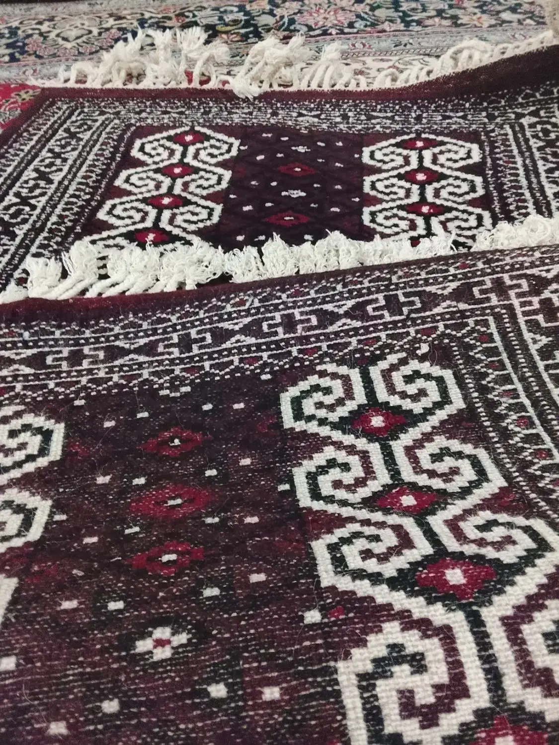 فرش جانمازی ترکمن|فرش|گمیشان, |دیوار