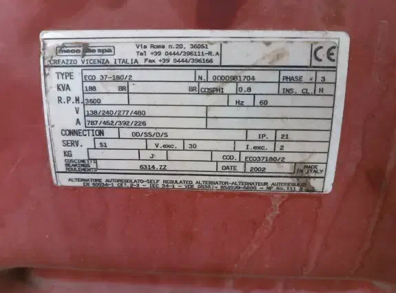 ژنراتور اکبند مکالته 188کاوا ایتالیایی اصل|ماشینآلات صنعتی|تهران, تاکسیرانی|دیوار