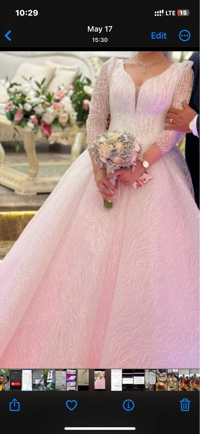 فوری فروشی (لباس عروس سایز ۳۸ پارچه شب رنگی )|لباس|تهران, کوهسار|دیوار