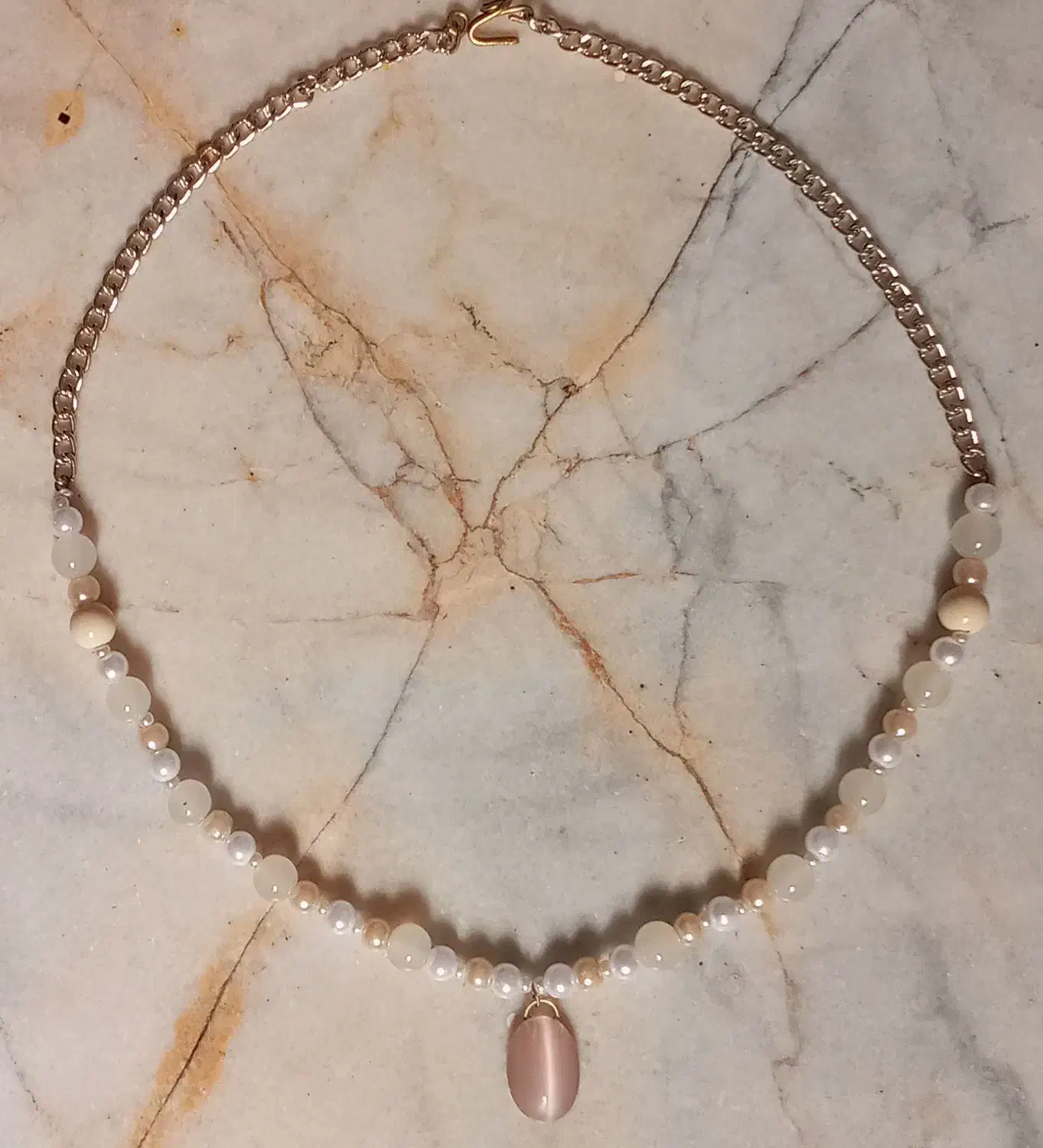 گردنبند سنگ چشم گربه|بدلیجات|اصفهان, جلالیه|دیوار