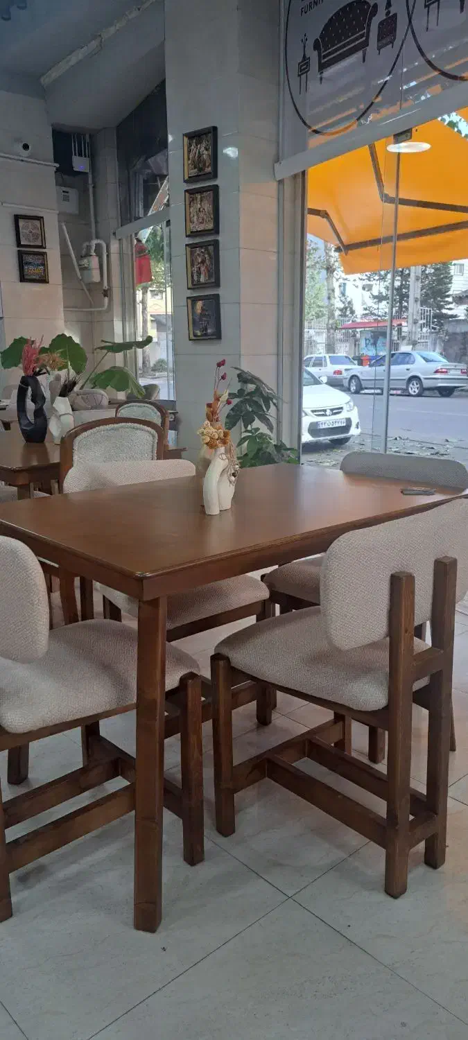 غذاخوری اقساطی مدل H|میز و صندلی غذاخوری|رشت, استقامت ۱|دیوار