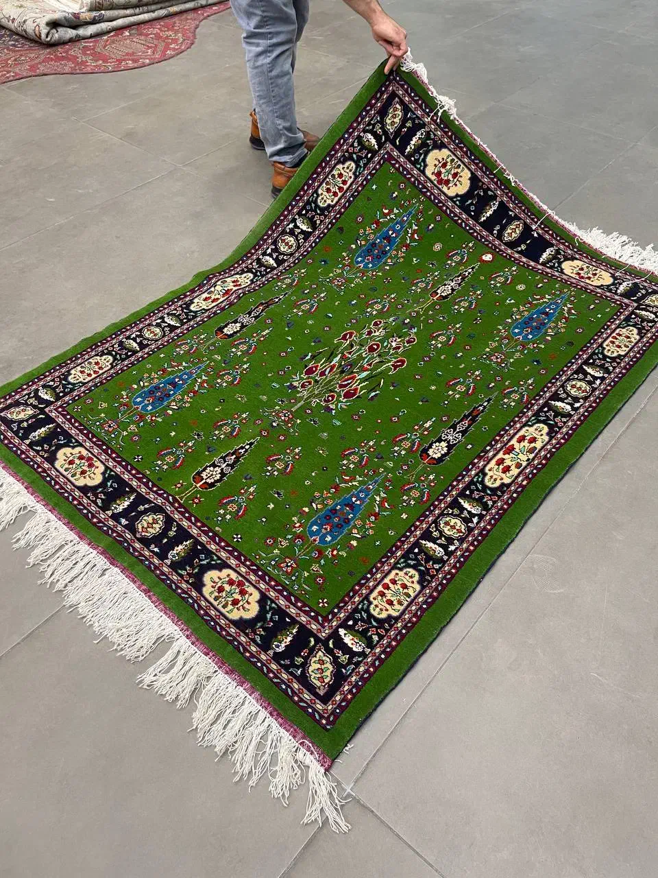 فرش دستباف (بساک)۳ متریهای کادویی رنگ گیاهی|فرش|مشکین‌دشت, |دیوار