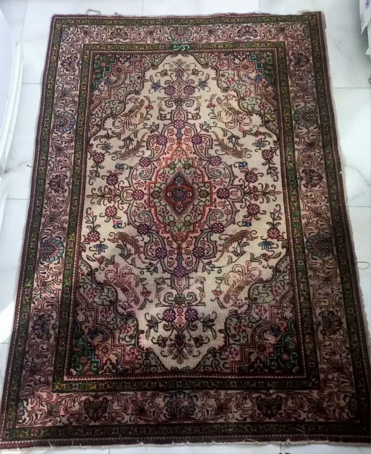 قالیچه دست بافت استاد پیری (سرشناس )|فرش|تبریز, |دیوار