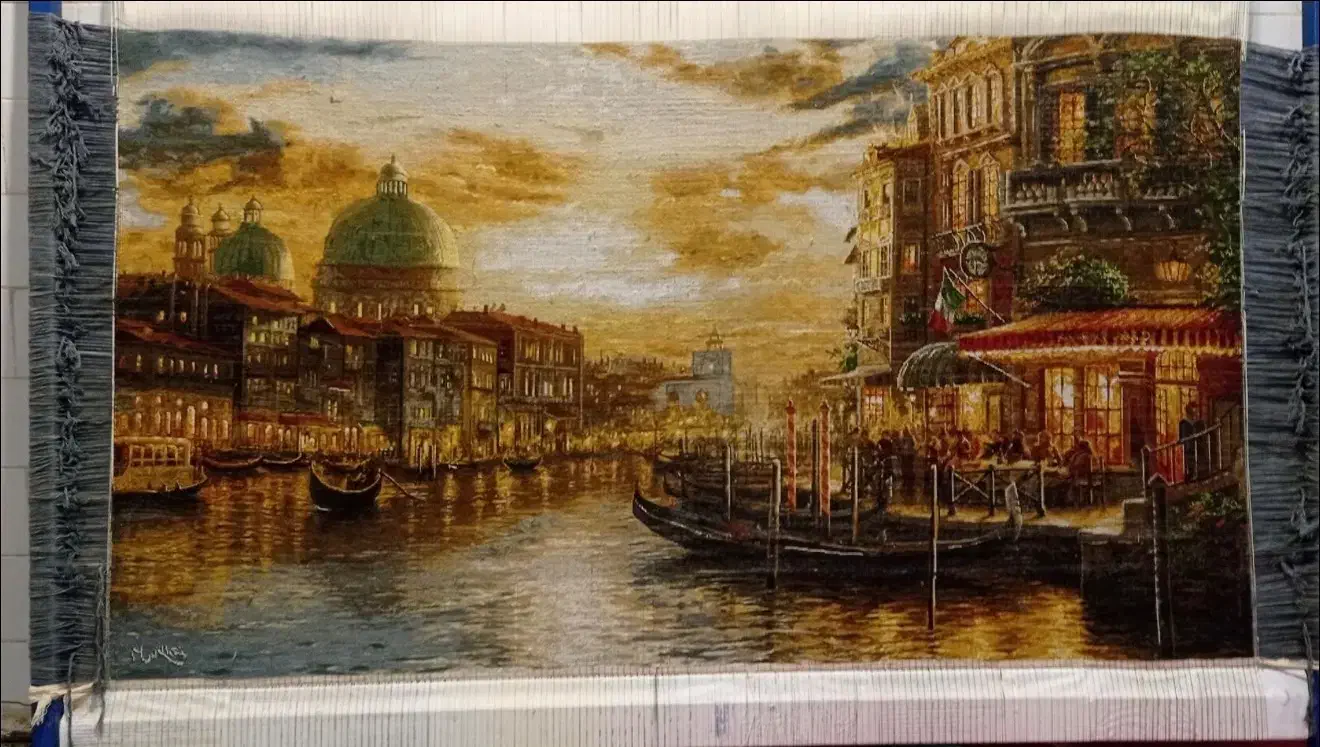 تابلو فرش ونیز یک مترو شصت در یک متر|تابلو فرش|تبریز, |دیوار