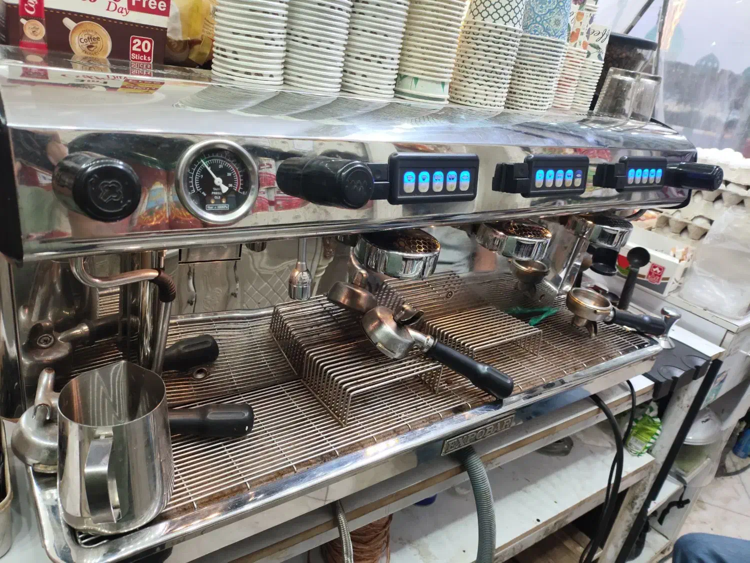 دستگاه قهوه ساز صنعتی سه گروپ|سماور، چایساز، قهوهساز|قم, جمکران|دیوار