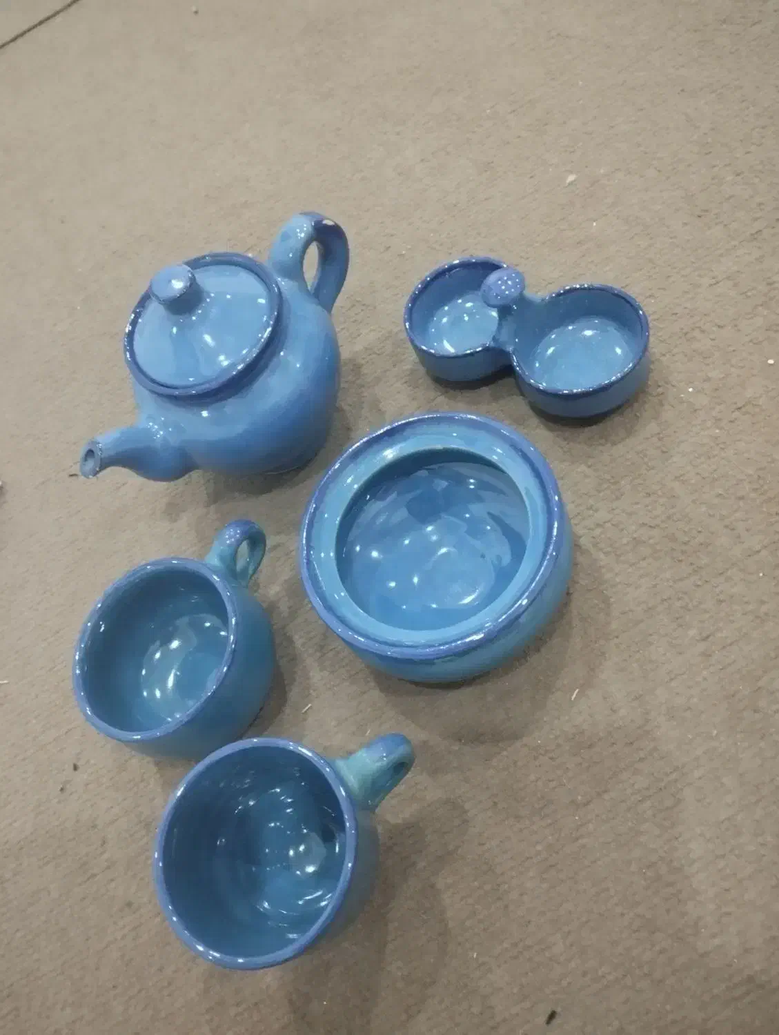 سینی و سرویس لعابی|ظروف سرو و پذیرایی|آمل, |دیوار