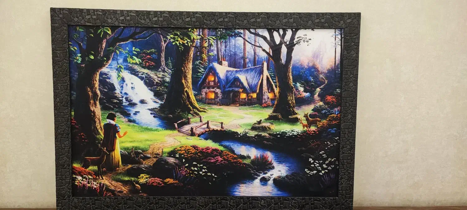 تابلو دیواری منظره بک لایت، تزئینی LED، چراغ خواب|تابلو، نقاشی، عکس|تبریز, |دیوار