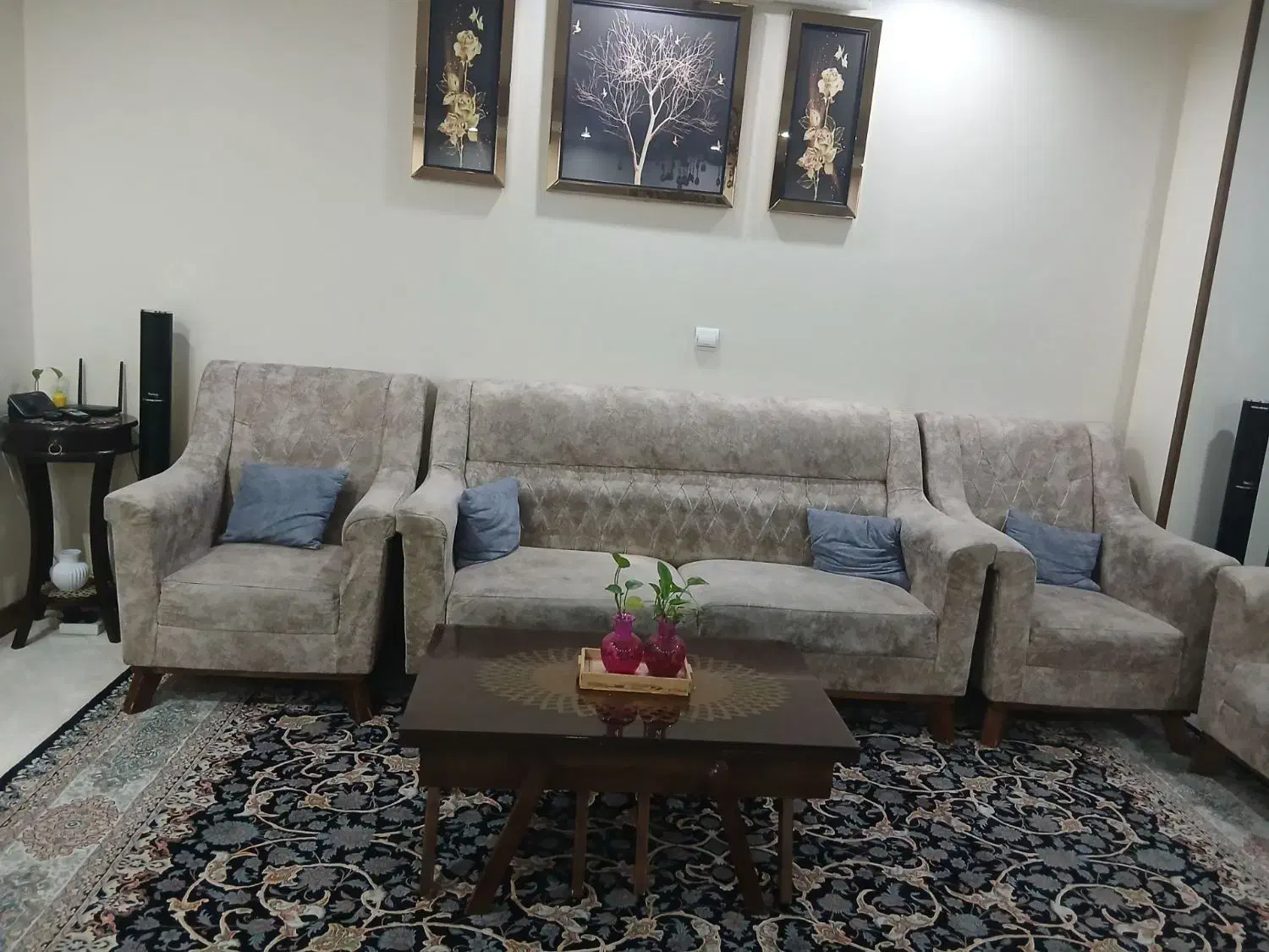 مبل راحتی ۷نفره با میزعسلی|مبلمان خانگی و میز عسلی|تهران, والفجر (افسریه)|دیوار