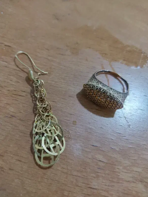 فروش دوجفت گوشواره و انگشتر|جواهرات|دهلران, |دیوار