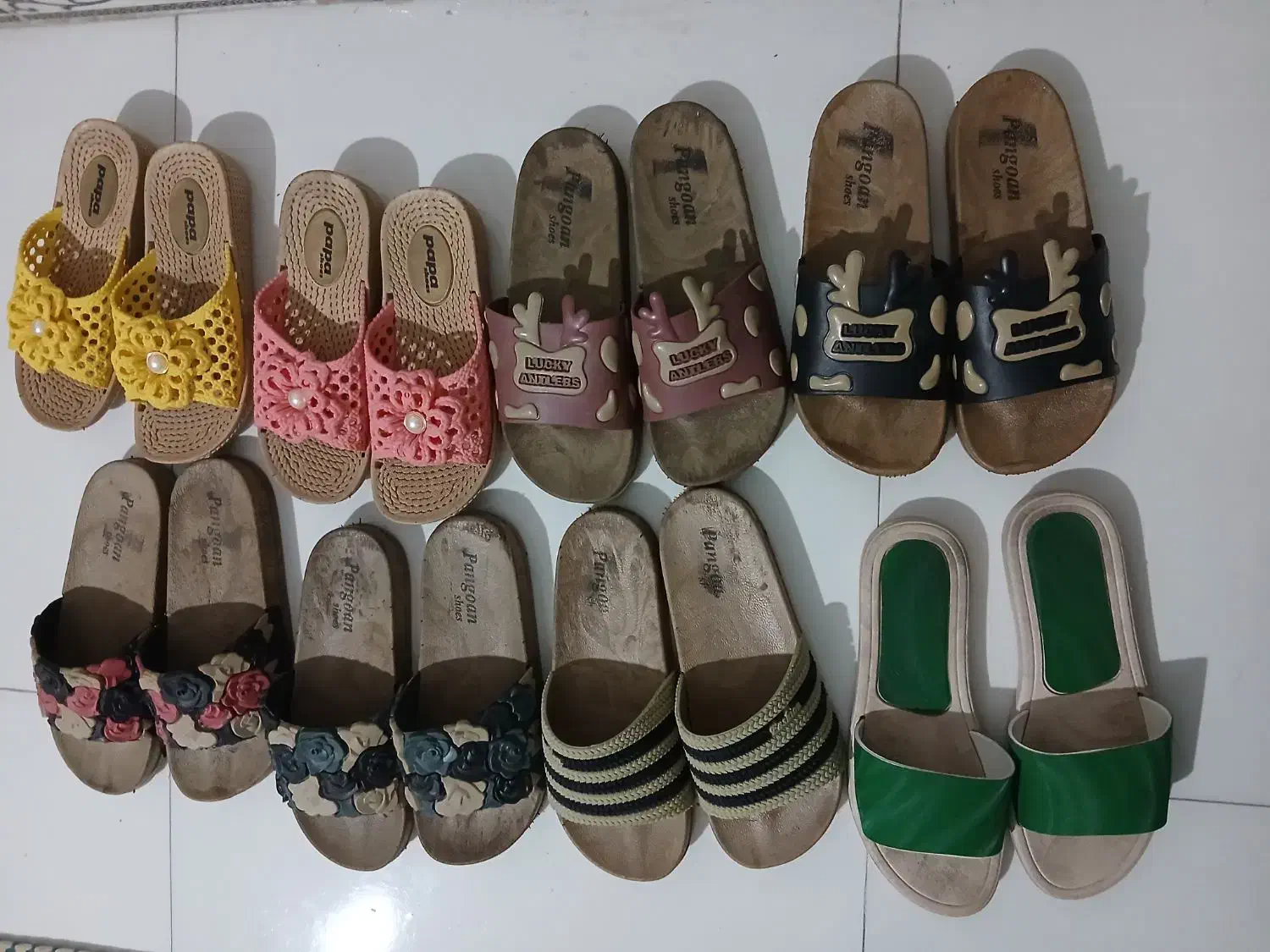 حراج دمپایی فقط فقط ۱۰۰ و۱۲۰|کیف، کفش، کمربند|کنگاور, |دیوار